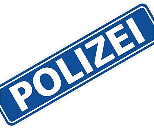 Magnetschild Magnettafel Polizei 300x70 mm 0,9 mm stark haftend runde Kanten