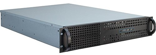 InteR-Tech 2U-2129n Supporto Nero, Argento (inteR-Tech 19 Server Ipc 2129-N 2u)