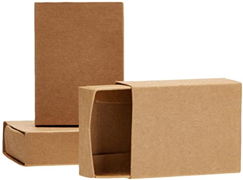 docrafts Papermania Bare Basics Medium Matchboxes (Pack of 4),Brown,2 x 13.47 x 20.98 cm