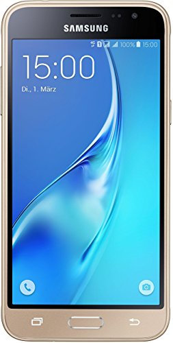 Samsung Galaxy J3 (2016) DUOS Smartphone (5,0 Zoll (12,63 cm Touch-Display, 8 GB Speicher, Android 5.1) gold , Tschechische Version
