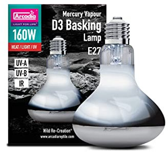 Arcadia D3 Uv Basking Lamp (160 Watt)
