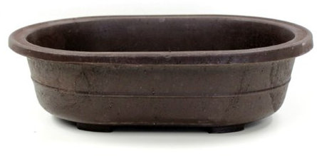 Oval Mica Bonsai Training Pot - Superior to Plastic - Won't Break from Freezing or Dropping Like Clay, Earthenware or Ceramic (1, Exterior Dimensions: 11 3/8 x 8 1/8 x 3 1/4)