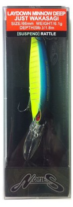 Nories ideale aufnahmefläche Minnow Tief nur Wakasagi 6,6 cm suspending (Japan), 9515, 216