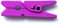 LWR CRAFTS Mini pinces à linge en bois 15 couleurs 100 par paquet 1 2,5 cm (violet)