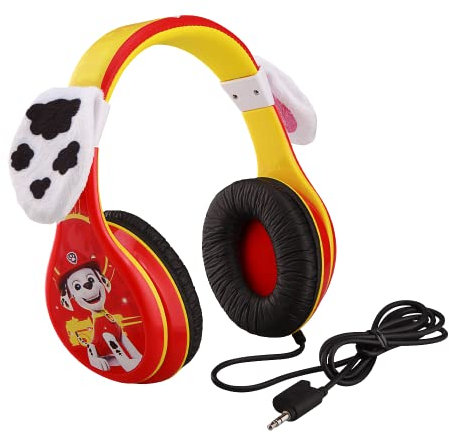 ekids PW-140MA Lizenzierter Paw Patrol Kopfhörer im Marshall Design mit kindgerechter Lautstärkebegrenzung und verstellbarem Kopfband für den besten, Bunt, Extra Leicht