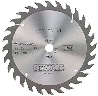 DeWalt DT4031QZ 184 x 16 x 28-Tooth Circular Saw Blade Series 40