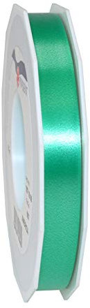 Präsent C.E. PATTBERG Geschenkband grün, 91 Meter Ringelband 15 mm zum Basteln, Dekorieren & Verpacken von Geschenken zu jedem Anlass