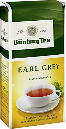 Bünting Tee Premium Earl Grey – loser Schwarztee, blumig-aromatisch – 200g