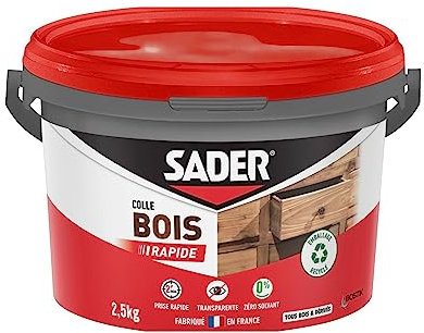 Bostik SA 040940 - Colla rapida per legno, in confezione di plastica, 2,5 kg