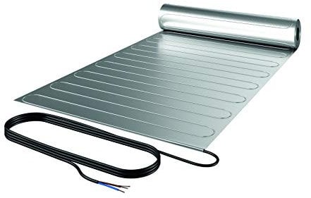 ETHERMA elektrische Fußbodenheizung für Laminat und Parkett, Laminotherm Komplettset , 2 m², 50 x 400 cm, 240 W inklusive Fußbodenregler eTWIST und Montageset, SET-LMSS5-400