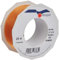 Präsent Four Seasons transparentes Band mit Drahtkante Tangerine, 25 m einfarbiges Stoffband, 40 mm Breite, leicht biegsames Schleifenband zum Dekorieren & Basteln, für besondere Anlässe