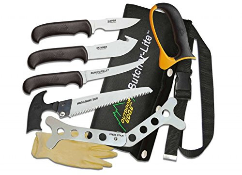 Böker 02OE006 Erwachsene Tasche und Küchenmesser Klinge Outdoor Edge Butcher-Lite, Schwarz, Standard