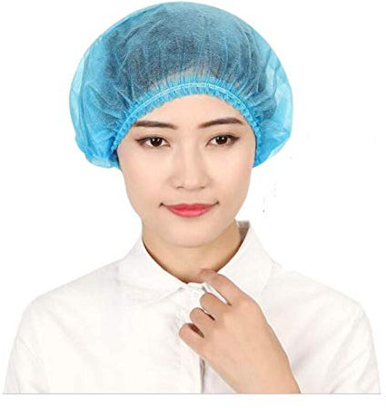 Cleaing Einweg-Haarnetz, 61 cm, Blau, 100 Stück