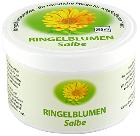 Avitale Ringelblumensalbe, hergestellt in Deutschland, 250 ml | Ringelblumensalbe schützt die Haut vor Umwelt- und Witterungseinflüssen. Zur Baby- und Altenpflege geeignet.