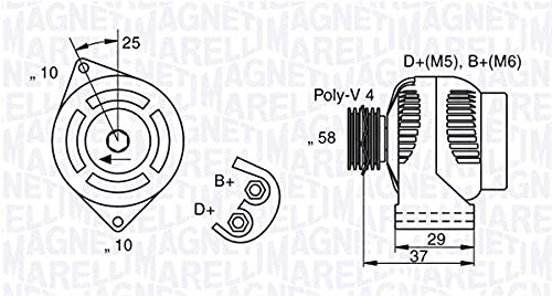 Magneti Marelli A1601540601 Lichtmaschine