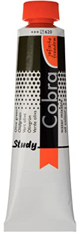 COBRA Talens Study Peinture à l'huile aquarellable 40 ml Vert olive 620