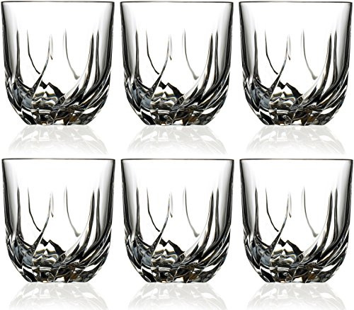 RCR Trix Bicchieri Acqua, Vetro, Trasparente, Confezione da 6 Pezzi, 40 cl