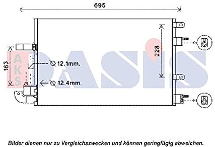 AKS DASIS Kondensator, Klimaanlage 372009N