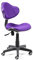 duehome | Silla de Escritorio, Silla de Estudio, Silla Juvenil, Acabado en Tejido Transpirable, Color Lila, Modelo Bambola, Medidas: 53 cm (Ancho) x 53 cm (Fondo) x 82-94 cm (Alto)