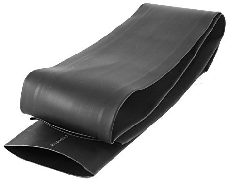 sourcingmap Gaine thermorétractable 1 mètre de 50 mm de diamètre rapport 2:1 chaleur rétractable de recul Noir