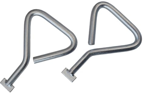 Faithfull Manhole Keys (Pair), T Shape End, Heavy-Duty Zinc Plated - 170mm