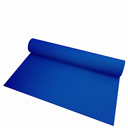 d-c-fix Bodenbelag Breite 130 cm Länge und Farbe wählbar - Uni Blau Einfarbig - ECKIG 130 x 100 BZW. 100x130 cm für Küche, Bad, Garten, Badvorleger …