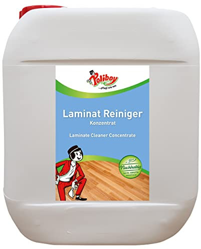 Poliboy - Laminat Pflege - Konzentrat mit Orangenöl - auch für Kork und Linoleum - Bodenreinigung - 5 Liter - Made in Germany