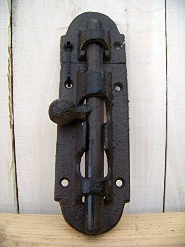 Unbekannt Türriegel Gartentorriegel Gusseisen