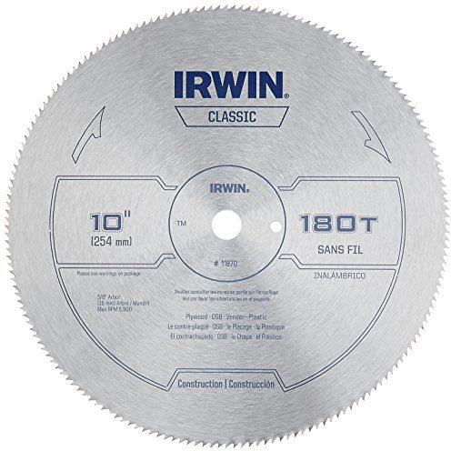 IRWIN Hoja de sierra inglete de 10 pulgadas, serie clásica, mesa de acero (11870)