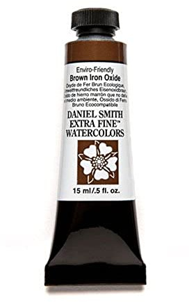 Daniel Smith Extra Fine Watercolor 15ml Paint Tube, Enviro-Friendly, Brown Iron Oxide (284600178), 0.5 Fl Oz (Pack of 1)