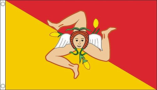 Flag Wholesaler Sicily, Bandiera Unisex, Multi-Colour, L