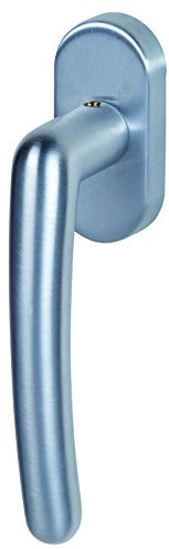 Alpertec Fenstergriff Karat - R Messing chrom/chrom satiniert Stiftlänge 35 mm Fensterbeschlag, 32861510K1