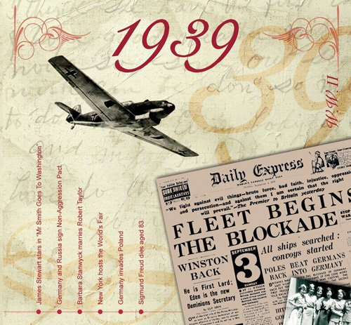The CDCard Company 1939 The Classic Years CD Greeting Card
