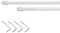 Lichtblick Vitragestange 11 mm Ø, Scheibengardinenstange Weiß, ausziehbar von 100 - 180 cm, Gardinenstange für Küche, Bad usw., Dekoration im Landhaus-Stil