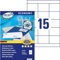 Europe100 Art. ELA044 Adressaufkleber (1.500 Klebeetiketten, 70x50,8mm auf A4, Papier matt, individuell bedruckbar, selbstklebende Adressetiketten, kompatibel zu AVERY 3669) 100 Blatt, weiß