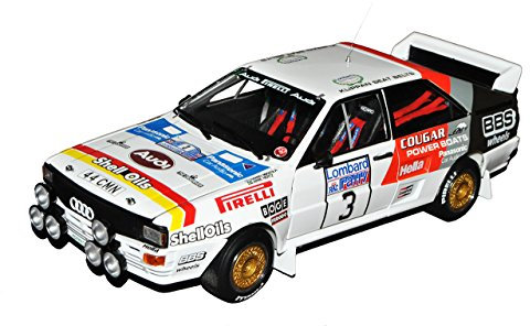 Sun Star A-U-D-I Quattro A2 Nr 3 Mikkola 2. Lombard RAC Rally 1984 4240 1/18 Modell Auto mit individiuellem Wunschkennzeichen
