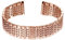 slow - Rose goldenes Metallarmband - 20mm Breite