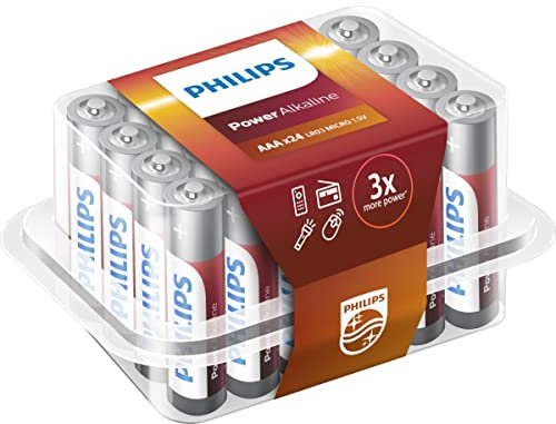 Philips Power Piles Alcalines AAA (Lot de 24)