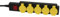 MultIPrise electrique - Prise MultIPle - Bloc MultIPrise - Rallonge electrique - Debflex 722600 Rallonge MultIPrise 5 Prises 2P+T 16A - Type HO7RNF - Etanche IP44 - Cordon 1.50 m avec Interrupteur