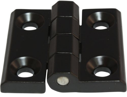Metallscharnier Anschraubscharnier Scharnier Zinkscharnier Zinkdruckguss Zink GD-Zn 60 x 60 mm 270° schwarz pulverbeschichtet
