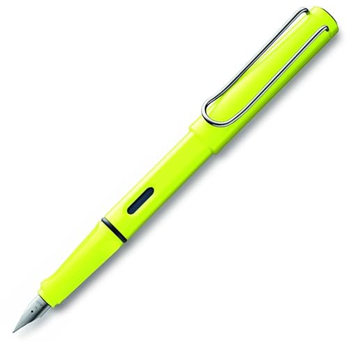 Lamy Safari Fountain Pen Neon Yellow Limited Edition 2013- MEDIUM NIB