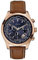 Guess Herren Chronograph Quarz Smart Watch Armbanduhr mit Leder Armband W0500G1