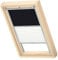 VELUX Original Dachfenster Duo Verdunkelungsrollo für P08, Schwarz, mit Grauer Führungsschiene