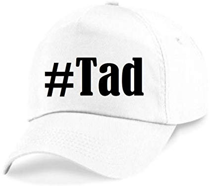 Reifen-Markt Base Cap Hashtag #Tad Größe Uni Farbe Weiss Druck Schwarz