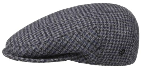 LIERYS Britain Flatcap Hahnentritt Mehrfarbig Made in Italy Herren Sommer Winter blau 55 cm