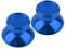 Aussel Metall Aluminium Thumbsticks Thumb Grip Stick für PS4 Xbox EIN Game System Controller 2 in 1 (Blue)