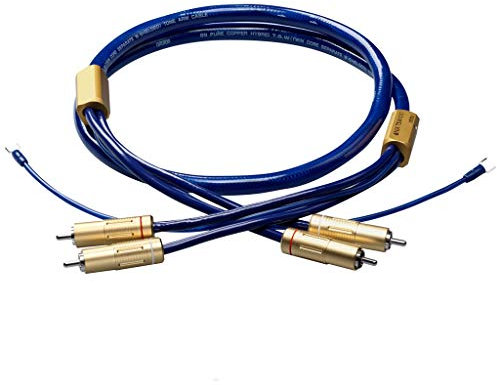 Ortofon Hochwertiges 6NX-TSW 1010R RCA-Tonarmkabel mit 7 Kern Oxygen Free Copper Schutz gegen elektromagnetische Störungen