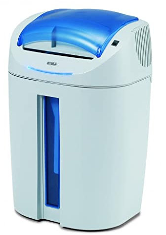 KOBRA Aktenvernichter +2 CC2 Leise, vielseitig und umweltfreundlich schreddern, lichtgrau/blau