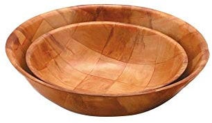 EMGA 861.061 Pita/Brotkorb, Geflochtenes Holz, 20cm Durchmesser, 5cm Produkthöhe