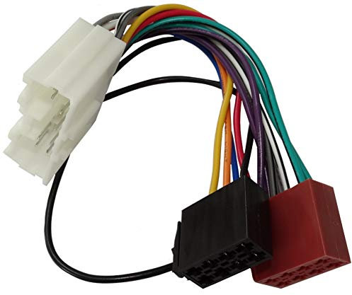 AERZETIX Adaptateur E7 Convertisseur Fiche Câble Faisceau autoradio ISO pour Mitsubishi - C1862